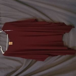 Wine Bat Sleeve Top